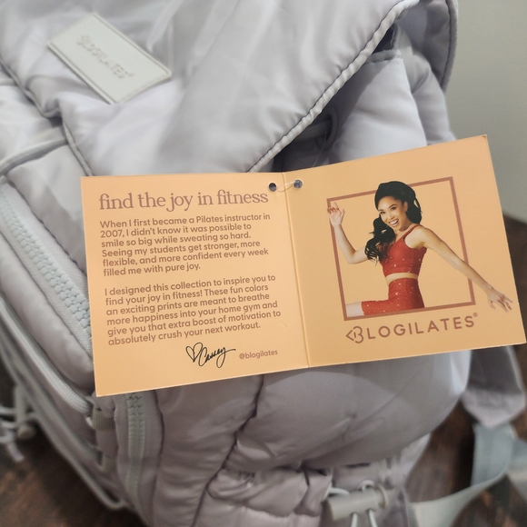 Blogilates Mini Backpack In Gray - Picture 7 of 12